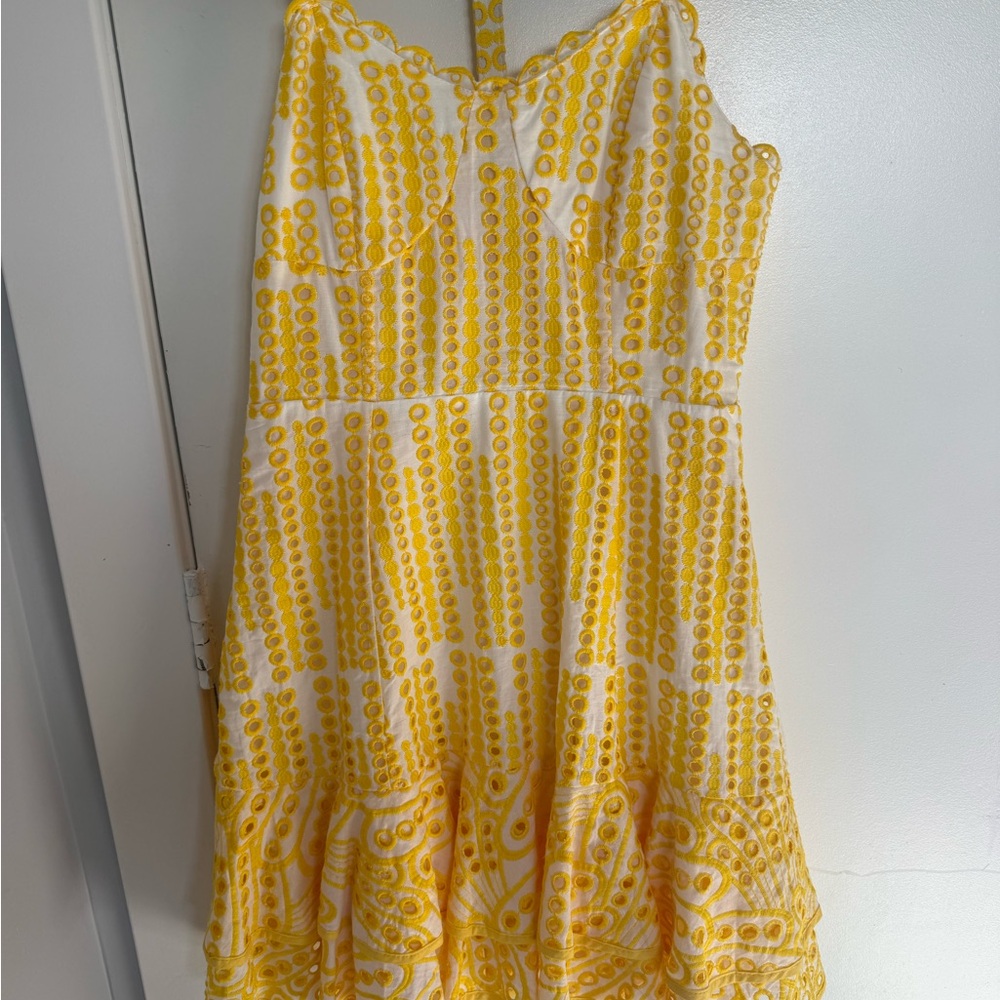 Yellow Patterned Dress